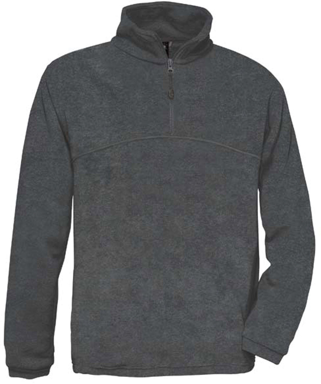Werktruien met ritskraag B&C HIGHLANDER Zip Sweater Fleece S Charcoal, S Charcoal