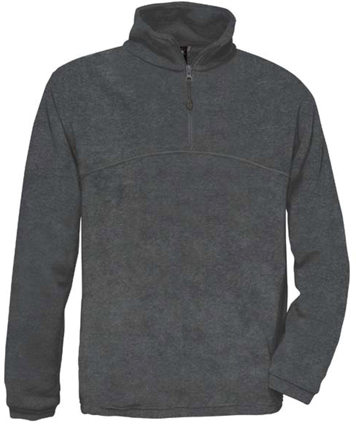Werktruien met ritskraag B&C HIGHLANDER Zip Sweater Fleece S Charcoal, S Charcoal
