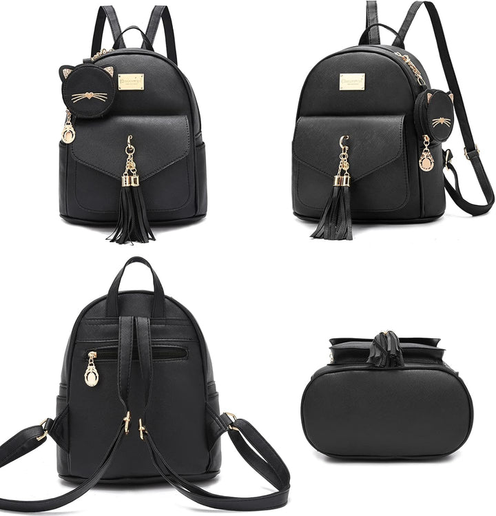 I IHAYNER Girls Fashion Backpack Mini Purse Backpack for Women Small Leather Backpack Purse for Teen