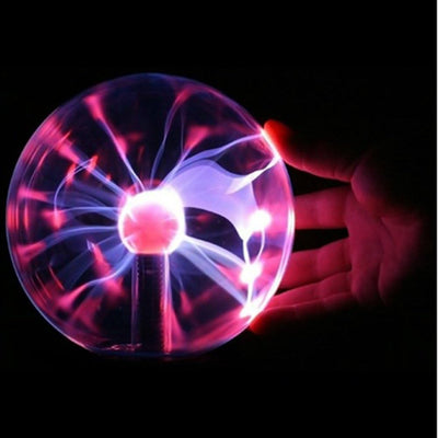 DELIPOP 6 Zoll Magische Plasmakugel, Globe Sphere Light Berührungs- und Schallempfindliche Plasma Ba