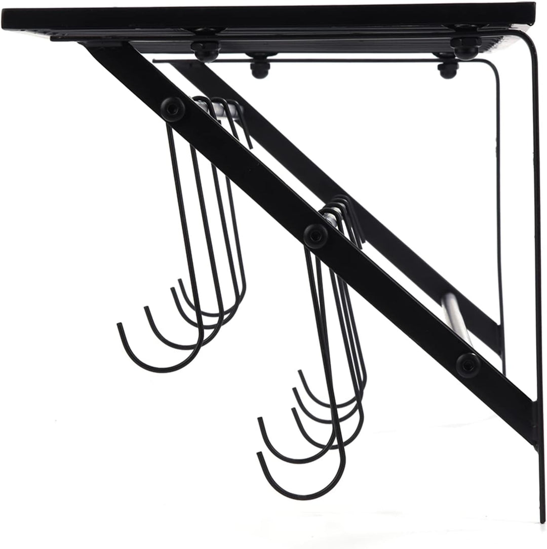 Dioche Topf- und Pfannen-Organizer, Wandmontage, Topfdeckel-Regal, Organizer, Topfregal, Hängendes T