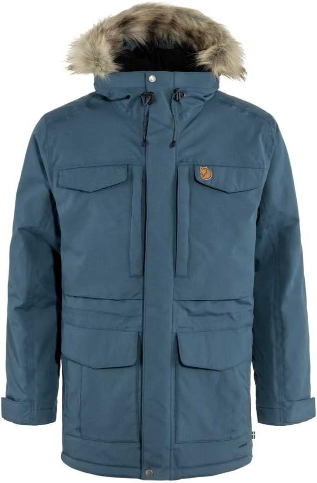 FJALLRAVEN Herren Nuuk Parka M parka XL Bergblau, XL Bergblau