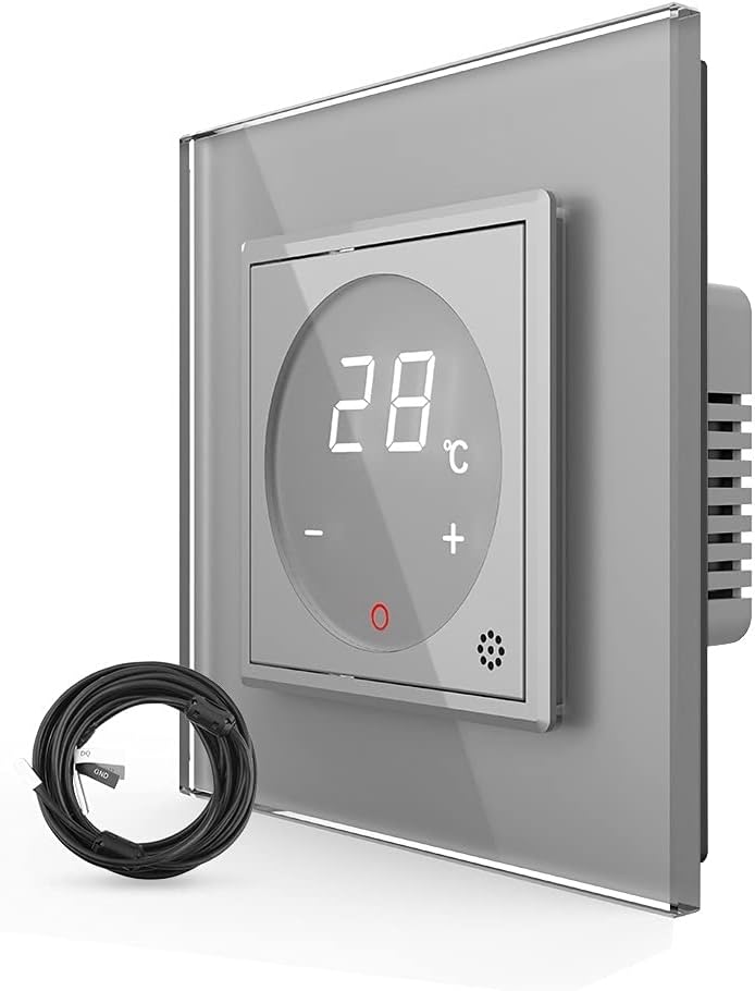 LIVOLO Digitales Touch Raumthermostat mit Bodenfühler/Temperaturfühler für Fussboden/Elektroheizung