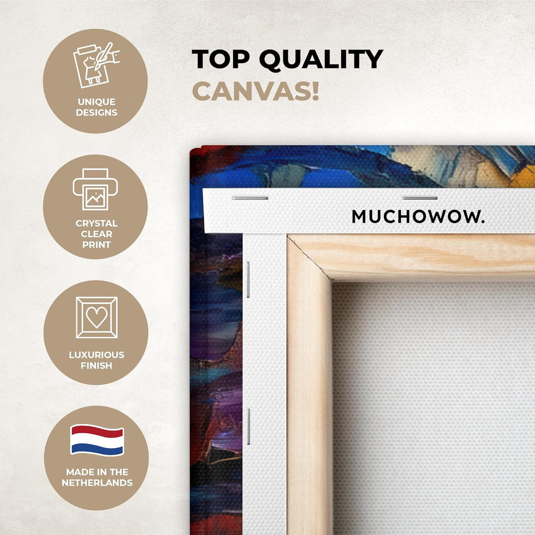 MuchoWow© Leinwandbild Gross 120x80 cm XXL Dekoration Wohnzimmer Bilder Pictures Wall Decoration Liv
