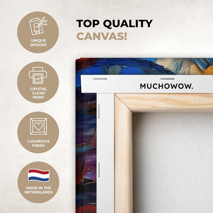 MuchoWow© Leinwandbild Gross 120x80 cm XXL Dekoration Wohnzimmer Bilder Pictures Wall Decoration Liv