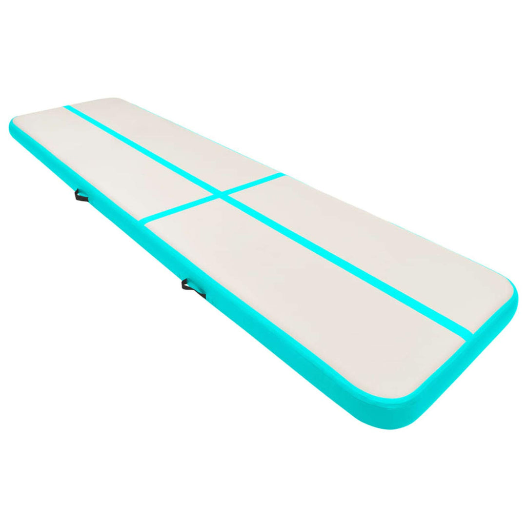 Aufblasbare Gymnastikmatte mit Pumpe, Turnmatte, Gymnastics Mat, Tumbling Matte, Airmatte, 800x100x2