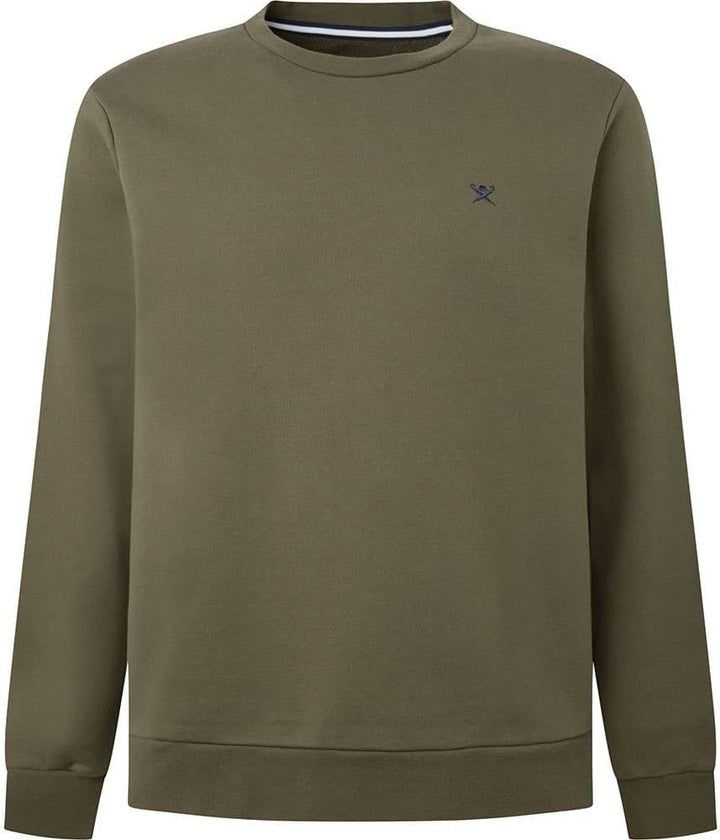 Hackett London Herren Hackett LDN Logo CRW Sweater S Ivy, S Ivy