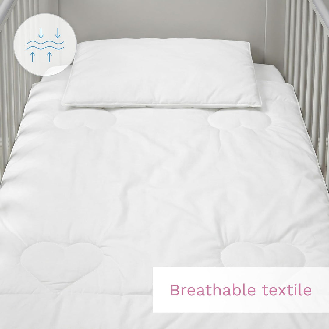 Baby Comfort Gestepptes Kleinkind-Bettwäsche-Set, 4 Tog und flaches Kissen, 80 x 70 cm (12 Monate +)
