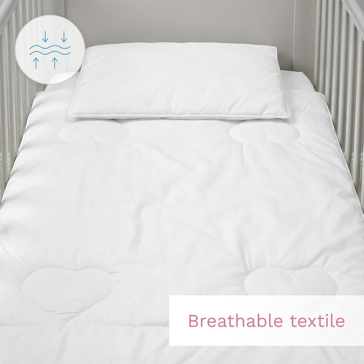 Baby Comfort Gestepptes Kleinkind-Bettwäsche-Set, 4 Tog und flaches Kissen, 80 x 70 cm (12 Monate +)