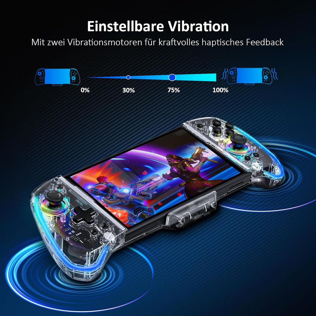 NexiGo Gripcon, (Gen 2), Keine Deadzone, Enhanced Switch/Switch OLED Controller für Handheld-Modus,