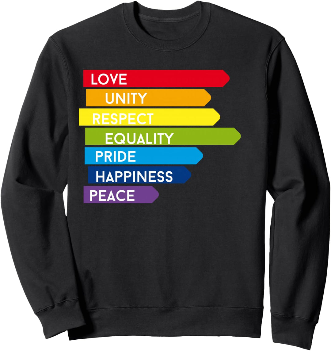 gay demo statement für Gleichberechtigung regenbogen LOL Sweatshirt
