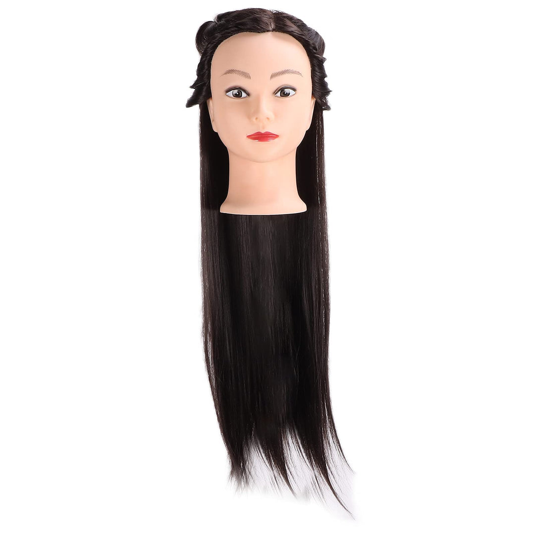 Haar-Styling-Trainings Kopf, Haar-Übungs Kopf, Langer Haar-Mannequin-Kopf Profession eller Friseur H