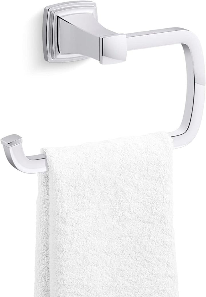 Kohler 27412-BL RIFF Handtuchring, Mattschwarz Handtuchring Mattes Schwarz, Handtuchring Mattes Schw