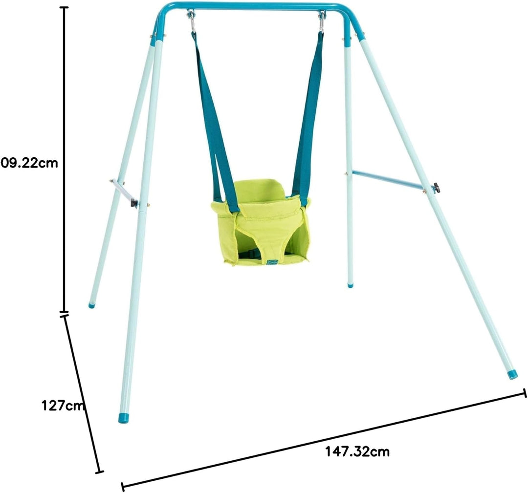 TP Toys Foldaway Baby Swing – Kompakte, pulverbeschichtete Metallschaukel für den Innen- und Aussenb