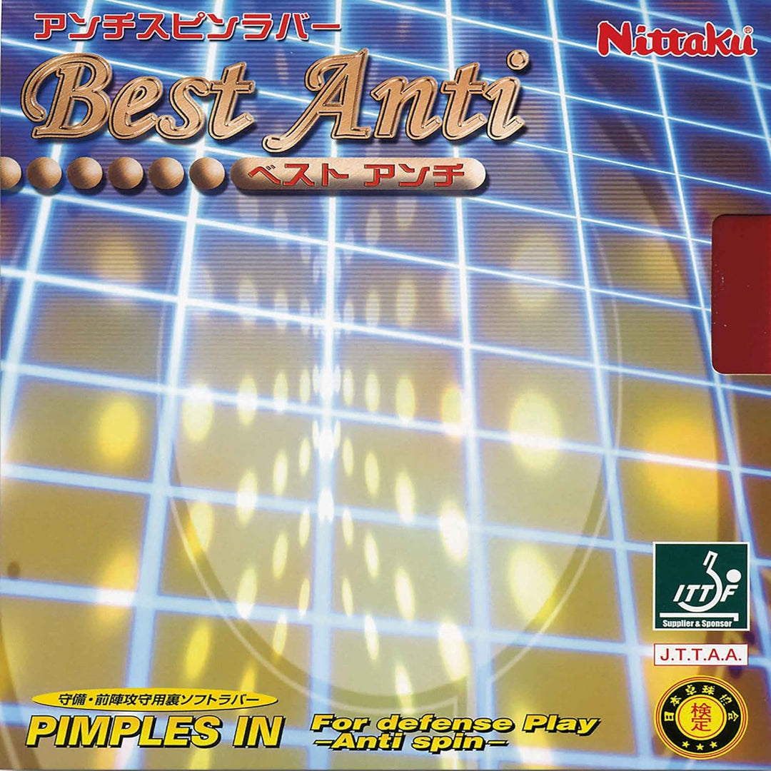 NITTAKU Belag Best Anti Schwarz 1,3 mm, Schwarz 1,3 mm