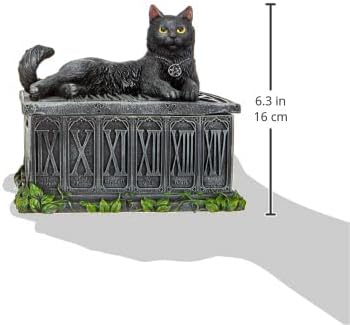 Nemesis Now, Tarot-Box des Wächters des Glücks, 17 cm, Schwarz, Kunstharz, Einheitsgrösse