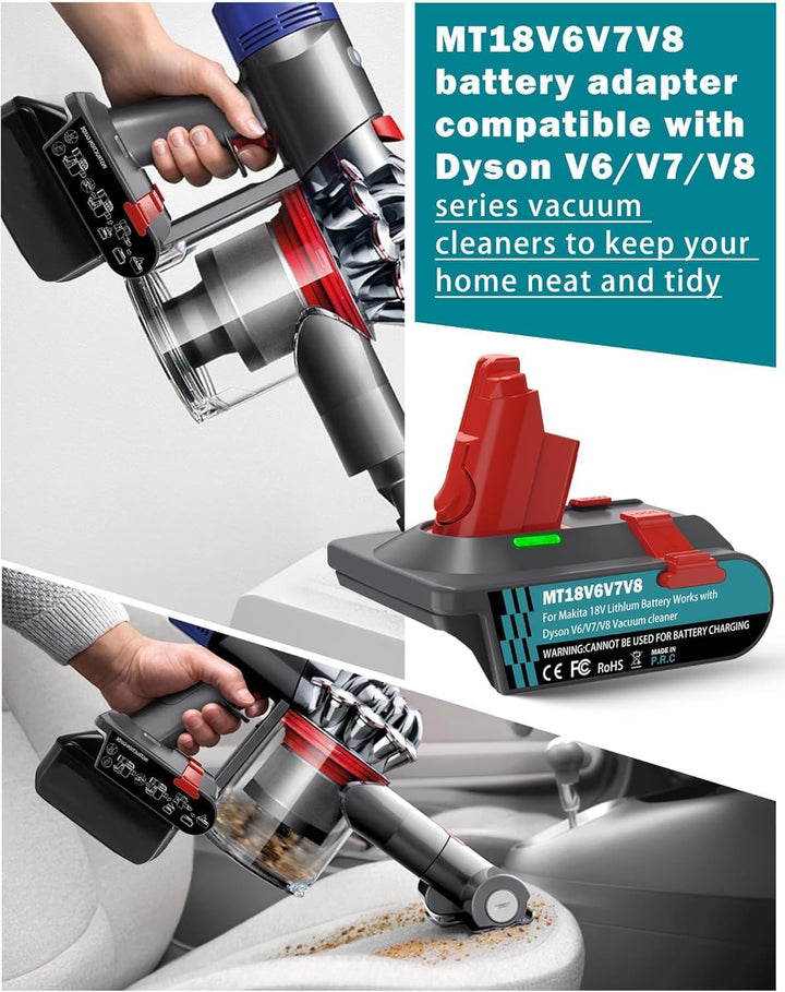 für Dyson V6V7V8 Akku Adapter für Makita 18V Lithium Akku auf für Dyson V6V7V8 Animal Fluffy Motorhe