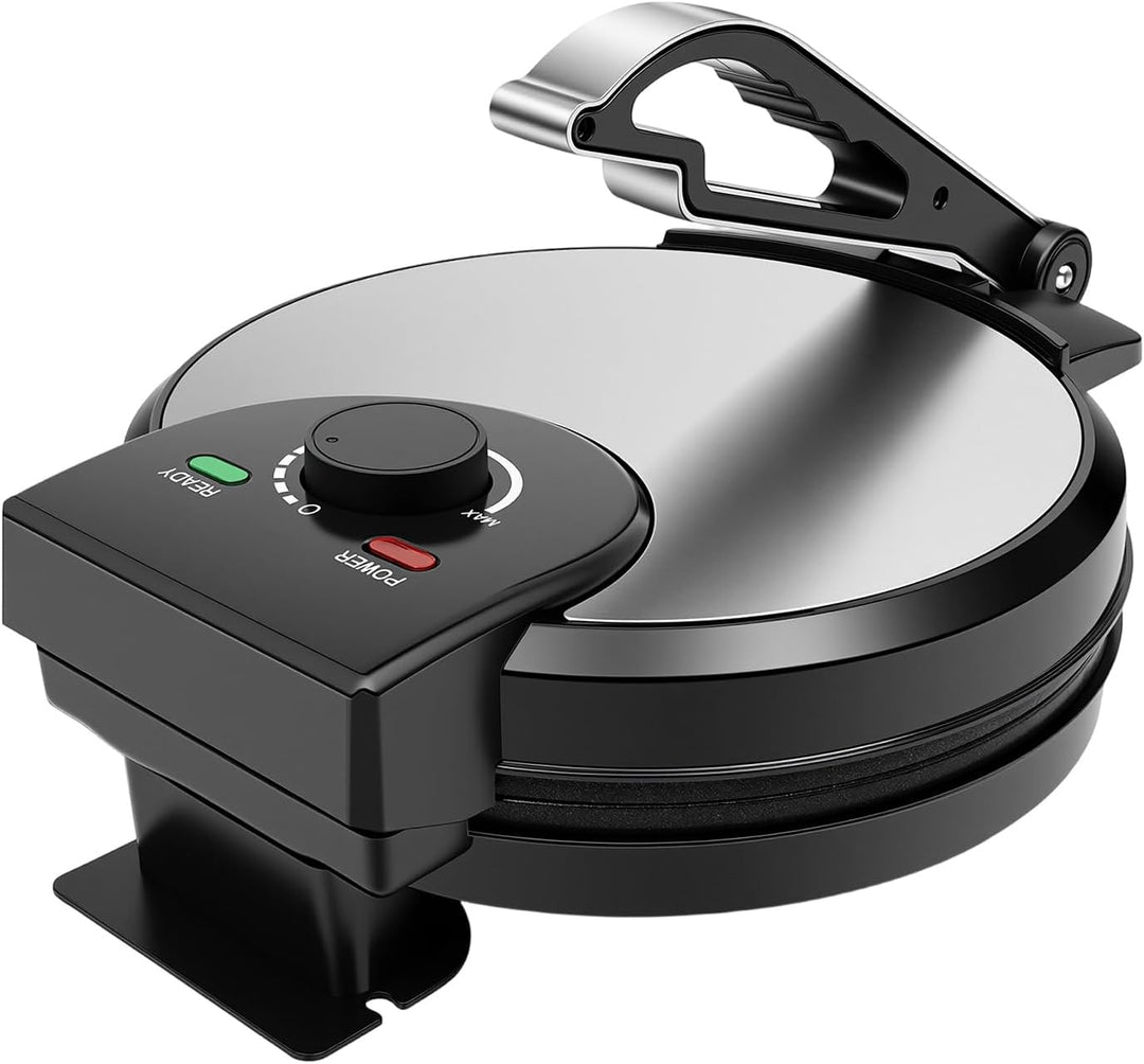 Roti Maker 1200W Elektrischer Chapati Maker, Antihaftbeschichtung, Temperaturregelung, Doppelseitige