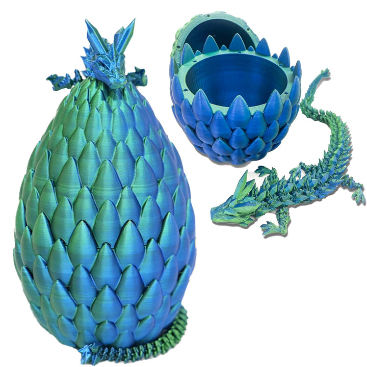 Yearsahrk 3D Gedrucktes Drachenei Geheimnisvolle Drachen Spielzeug Realistische Realistische Bewegli