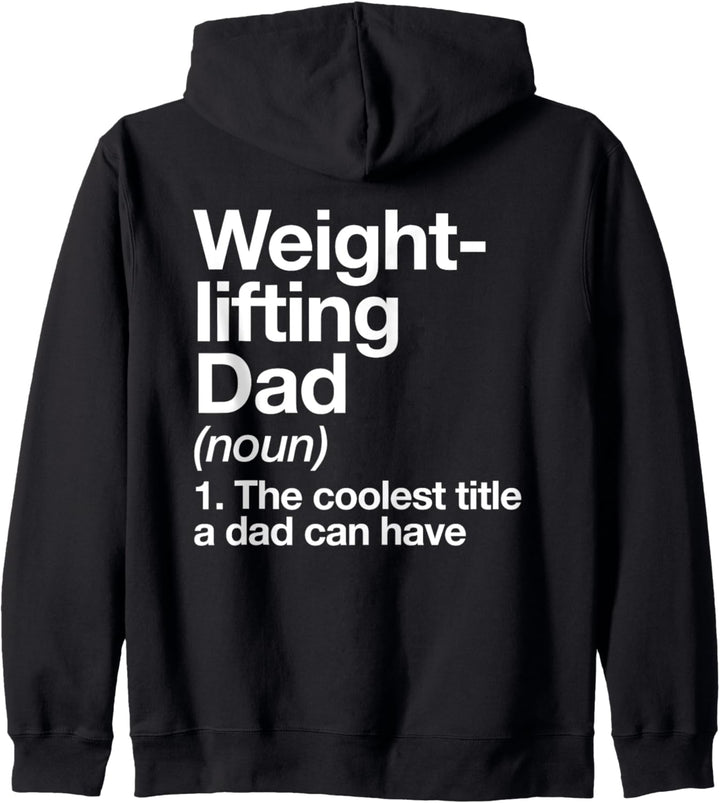 Gewichtheben Dad Definition Lustige Sports Kapuzenjacke
