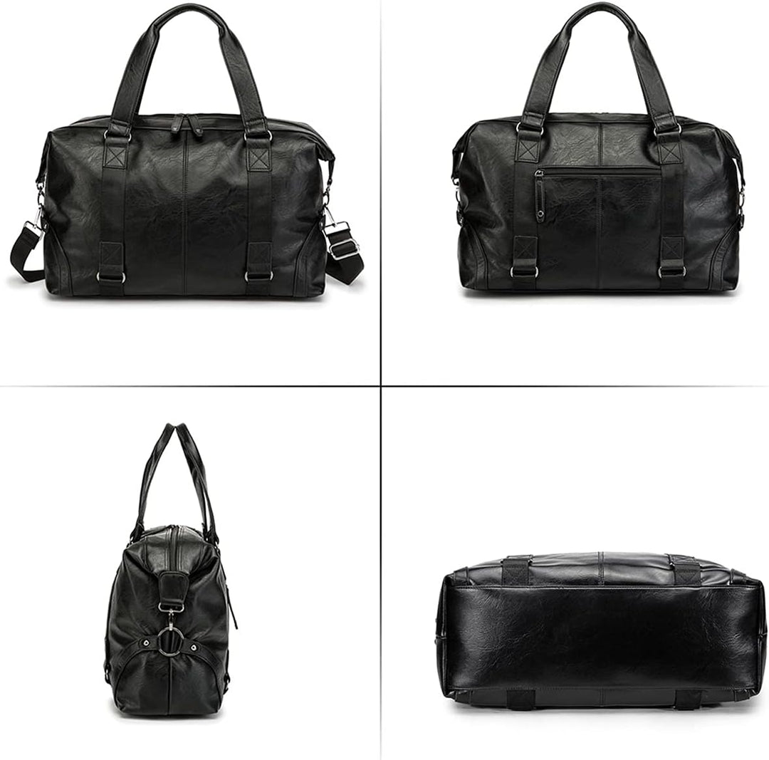 Reisetasche Wasserdichtes Leder Weekender Übernachtungs-Reisetaschen Fitnessstudio Sportgepäcktasche