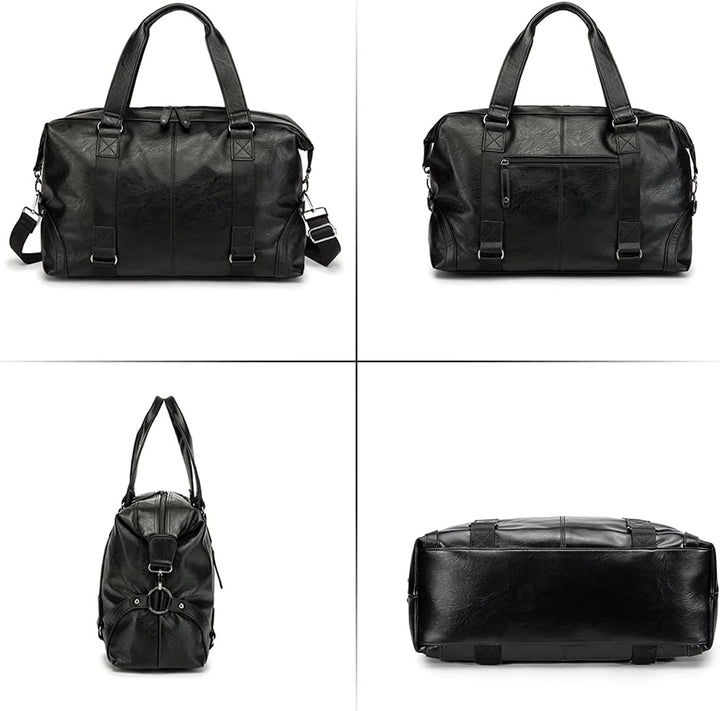 Reisetasche Wasserdichtes Leder Weekender Übernachtungs-Reisetaschen Fitnessstudio Sportgepäcktasche