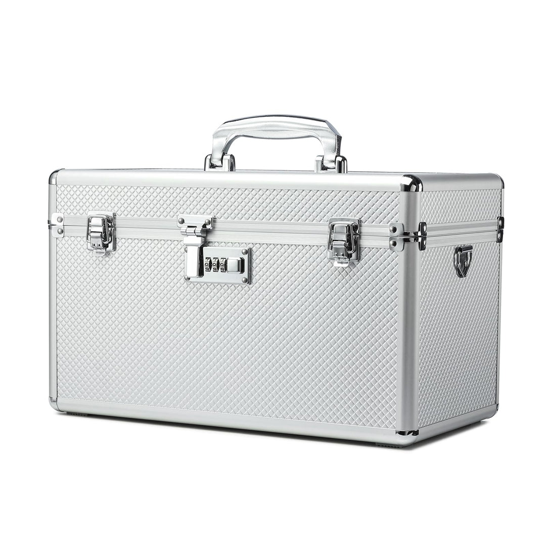 Aufbewahrungsbox mit Zahlenschloss, abschliessbare Medikamentenbox, leere Erste-Hilfe-Box, Sicherhei