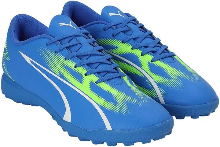 PUMA Men's Ultra Play TtSoccer Shoe 44.5 EU Ultra Blue Puma White Pro Grün, 44.5 EU Ultra Blue Puma