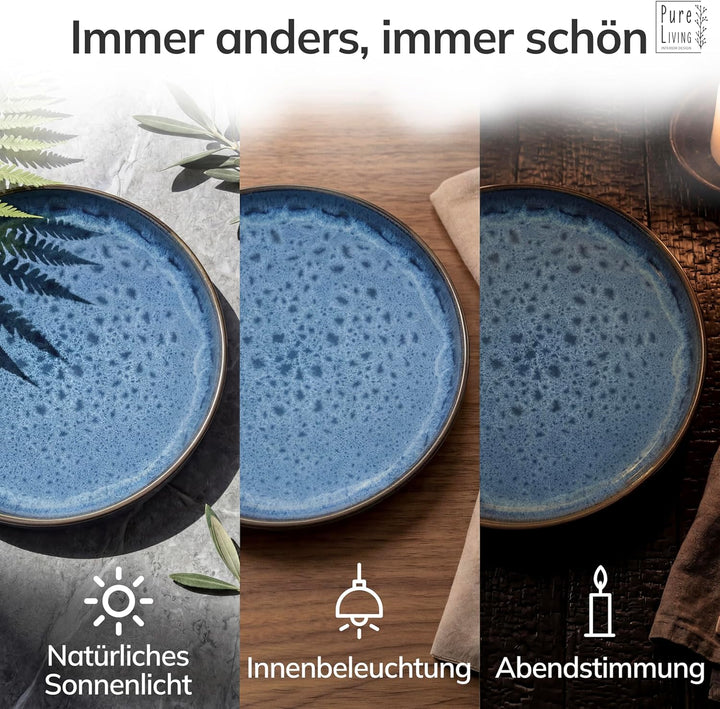 Steingut Geschirrset 6 Personen Ibiza 18-tlg. TEST SEHR GUT – Steingut Geschirr Set für Spülmaschine