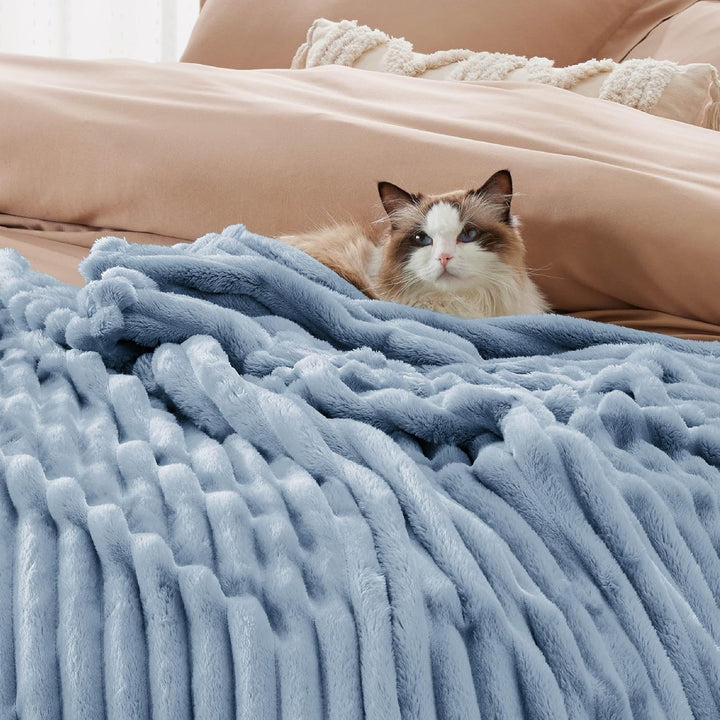 BEDSURE kuscheldecke 220x240 für Zimmer Deko - Tagesdecke, Wolldecke & Fleecedecke, Sofadecke, Weich