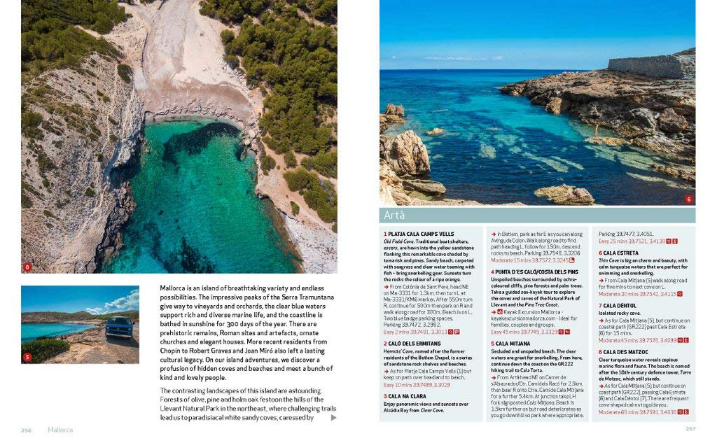 Hidden Beaches Spain: 450 Secret Coast and Island Beaches to Walk, Swim & Explore, Taschenbuch