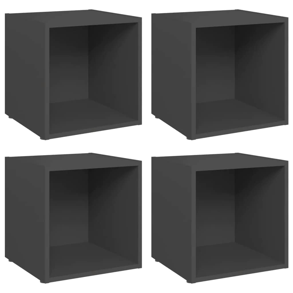 vidaXL 4X TV Schrank 1 Fach Lowboard TV Möbel Tisch Board Sideboard Fernsehtisch Fernsehschrank HiFi