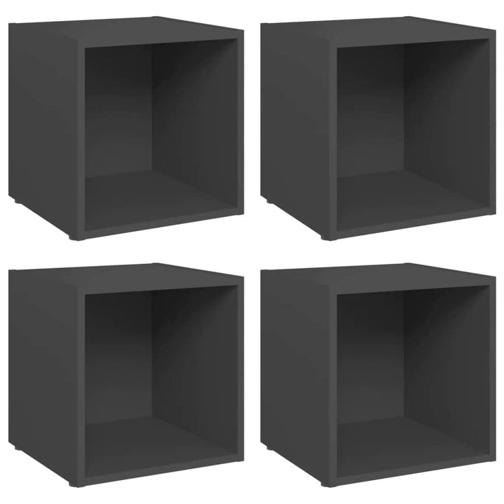vidaXL 4X TV Schrank 1 Fach Lowboard TV Möbel Tisch Board Sideboard Fernsehtisch Fernsehschrank HiFi