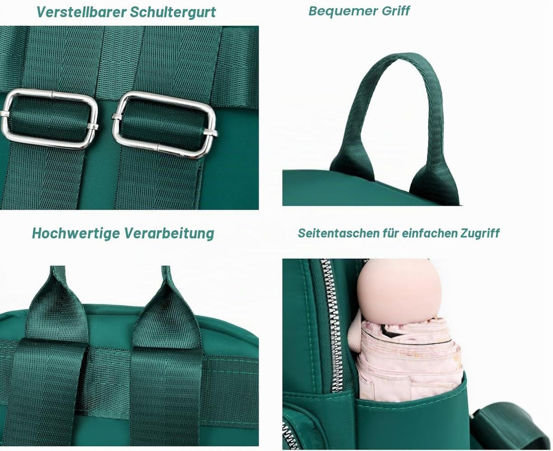 JIANLINST Rucksack Damen Klein Schulrucksack Cityrucksack Leichtgewicht Wasserdicht Reiserucksack Ca