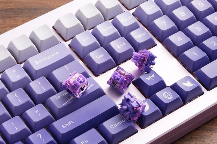 Akko V3 Pro Violett Schalter für Gaming-Tastatur, taktile Schalter, 5-Pin 40gf, staubdichter Schaft,