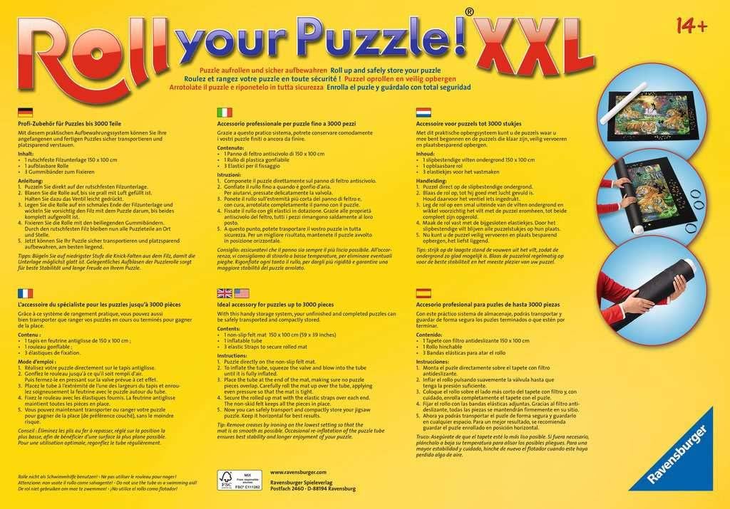 Ravensburger Roll Your Puzzle XXL - Puzzlematte für Puzzles mit bis zu 3000 Teilen, Puzzleunterlage