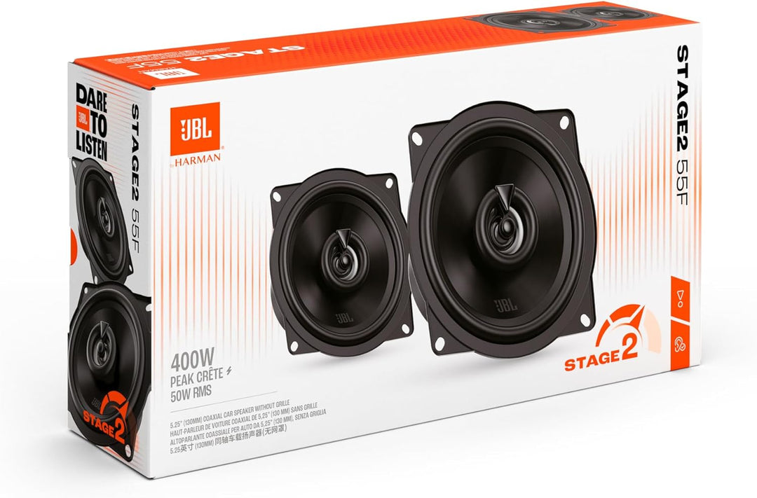 JBL Stage2 GEN2 55F Koaxial Lautsprecher Auto 130mm (5,25 Zoll): von Harman Kardon Car HiFi mit 50W
