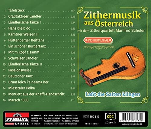 Zithermusik aus Österreich (Zither - Instrumental), Audio-CD