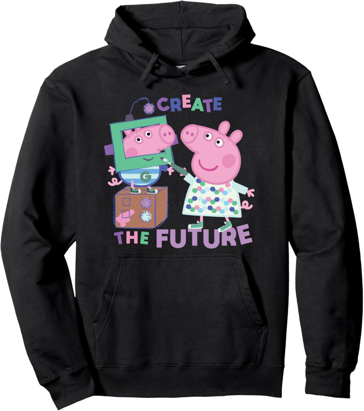 Peppa Wutz And George Create The Future Pullover Hoodie