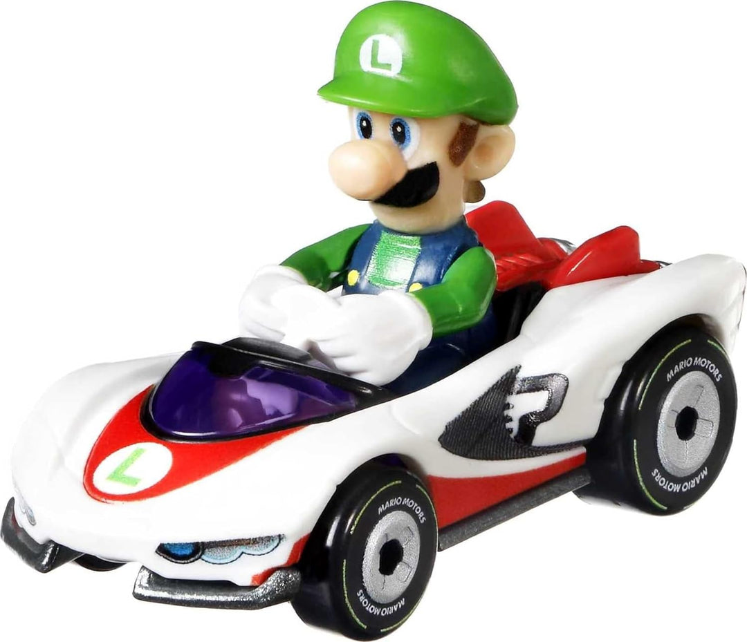 Hot Wheels GXX97 - Mario Kart-Fahrzeuge im 4er-Pack mit 1 exklusiven Sammlermodell, Spielzeug ab 3 J