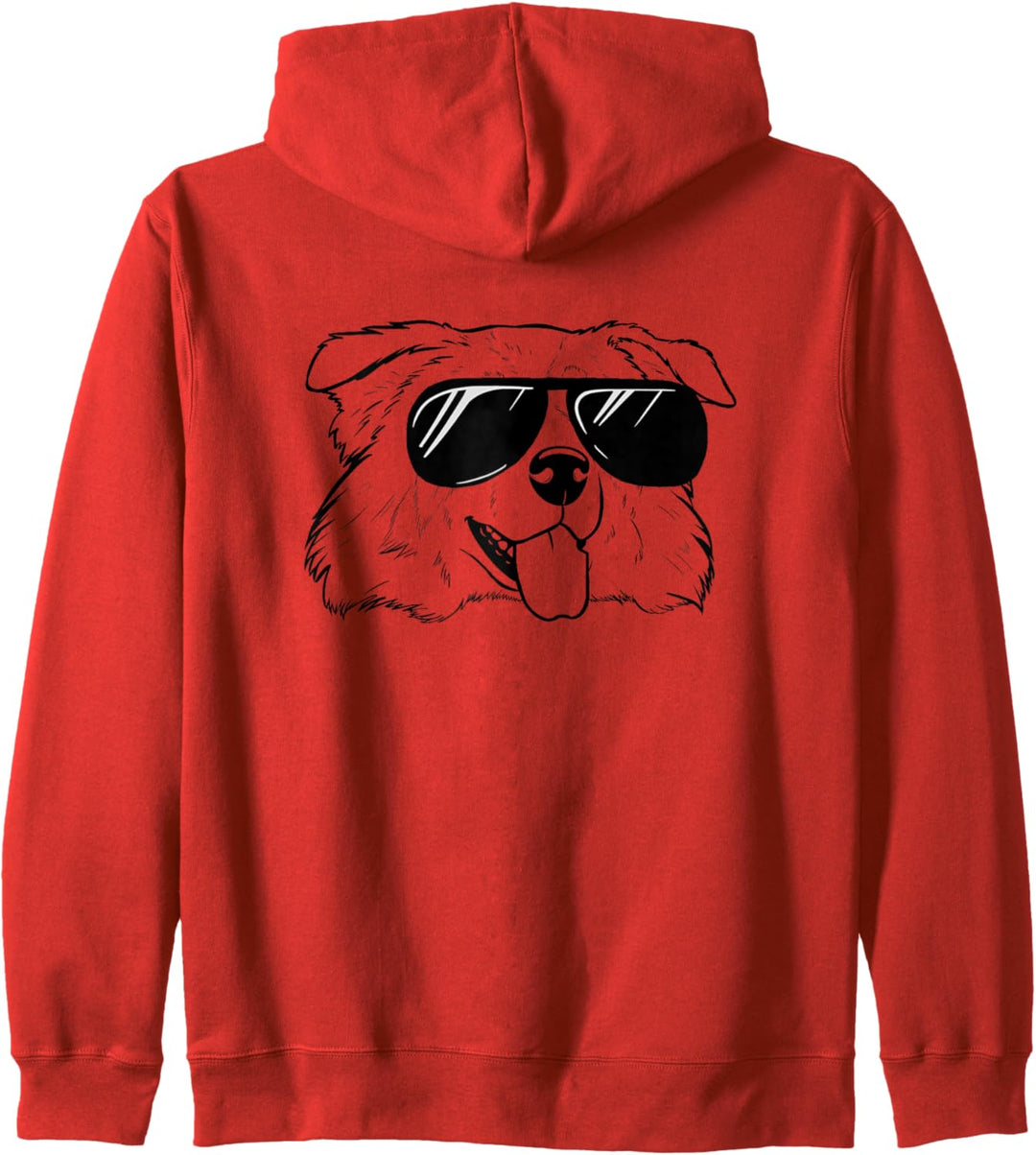 Australian Shepherd Hund Mit Sonnenbrille Sheltie Kapuzenjacke