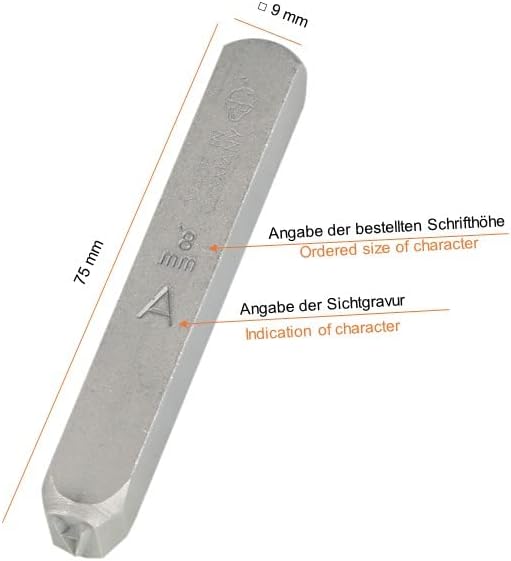 GRAVUREM-S Schlagbuchstaben, Schlagstempel, Prägestempel, Einschlagbuchstaben - KLEINBUCHSTABEN a-z,