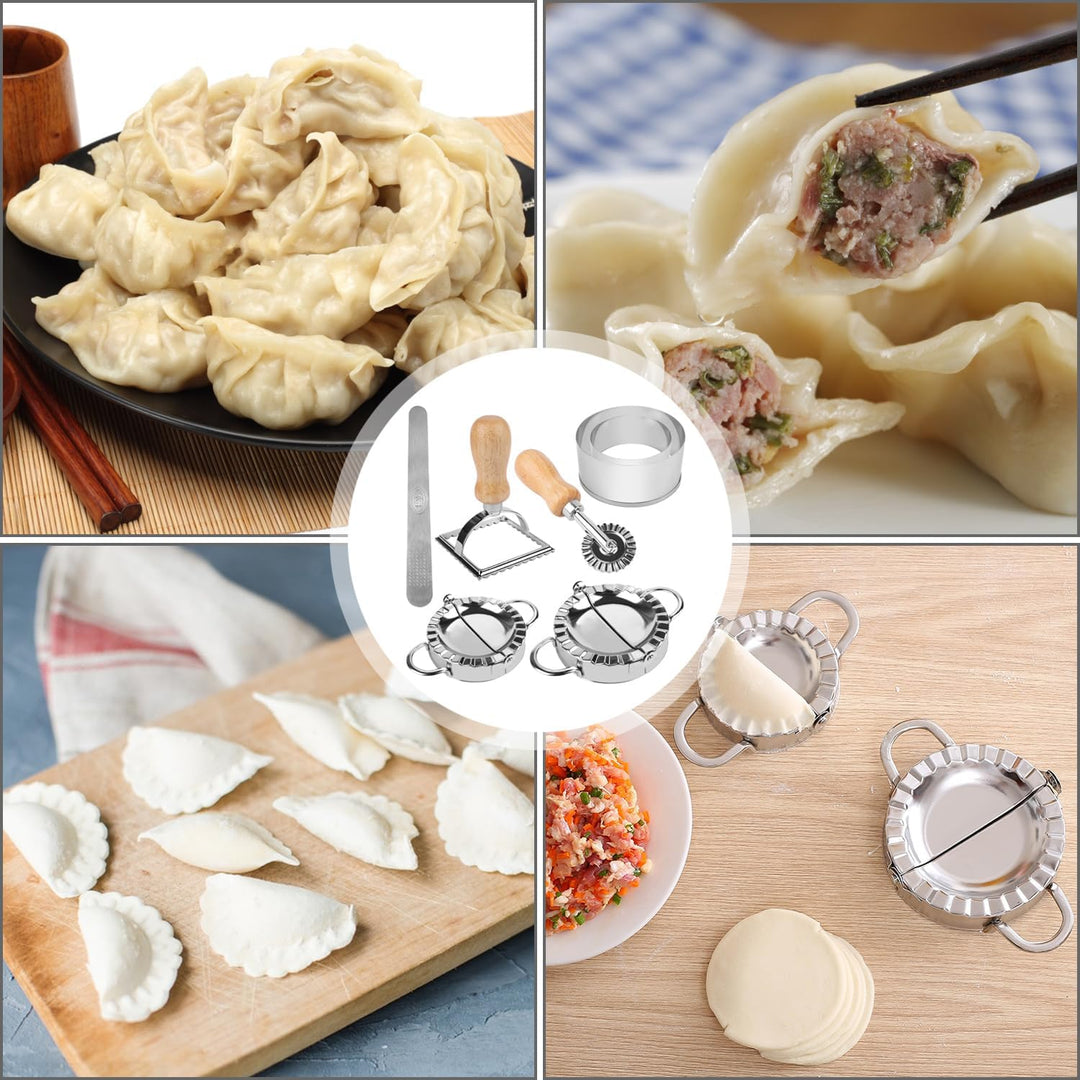 Ezydka Ravioli Former Set 7 Stück Ravioli Maker, Edelstahl Dumpling Maker Teigtaschenformer Mit Ravi