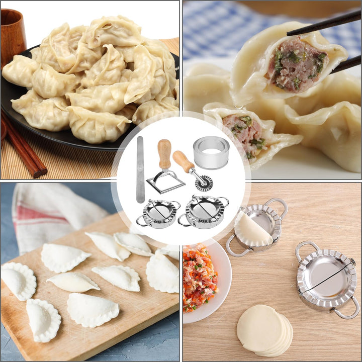 Ezydka Ravioli Former Set 7 Stück Ravioli Maker, Edelstahl Dumpling Maker Teigtaschenformer Mit Ravi
