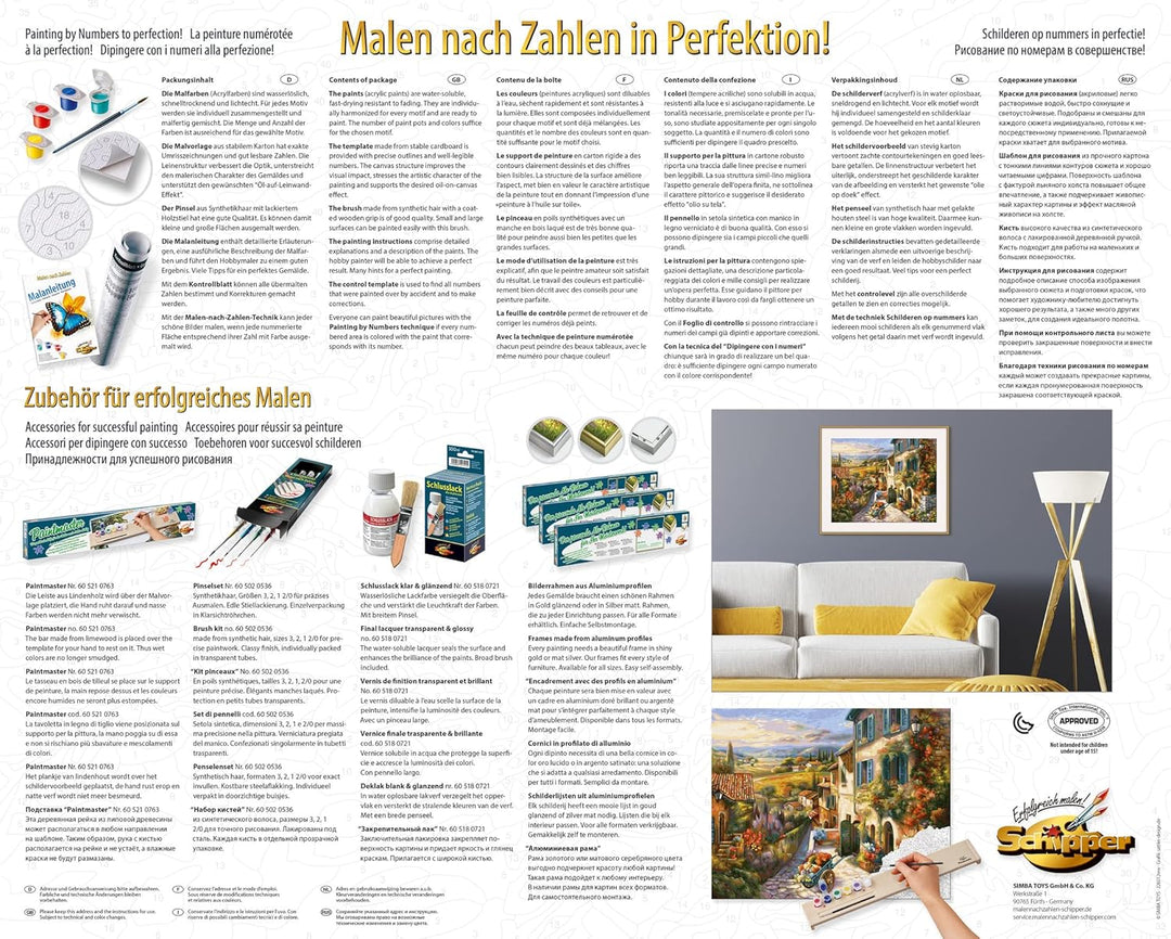 Schipper 609130879 Malen nach Zahlen – Toskanische Idylle - Bilder malen für Erwachsene, inklusive P