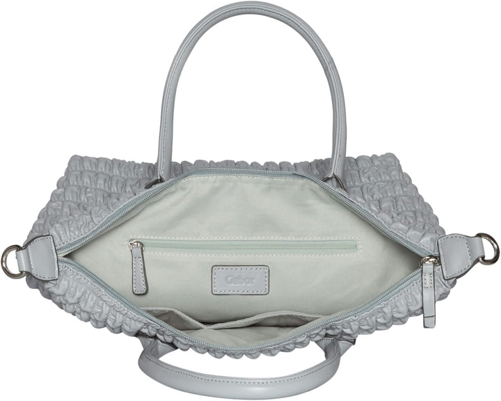 Gabor Damen Kari Henkeltasche mit langem Schulteriemen 35 x 14,5 x 25 (LxBxH) Light Blue, 35 x 14,5