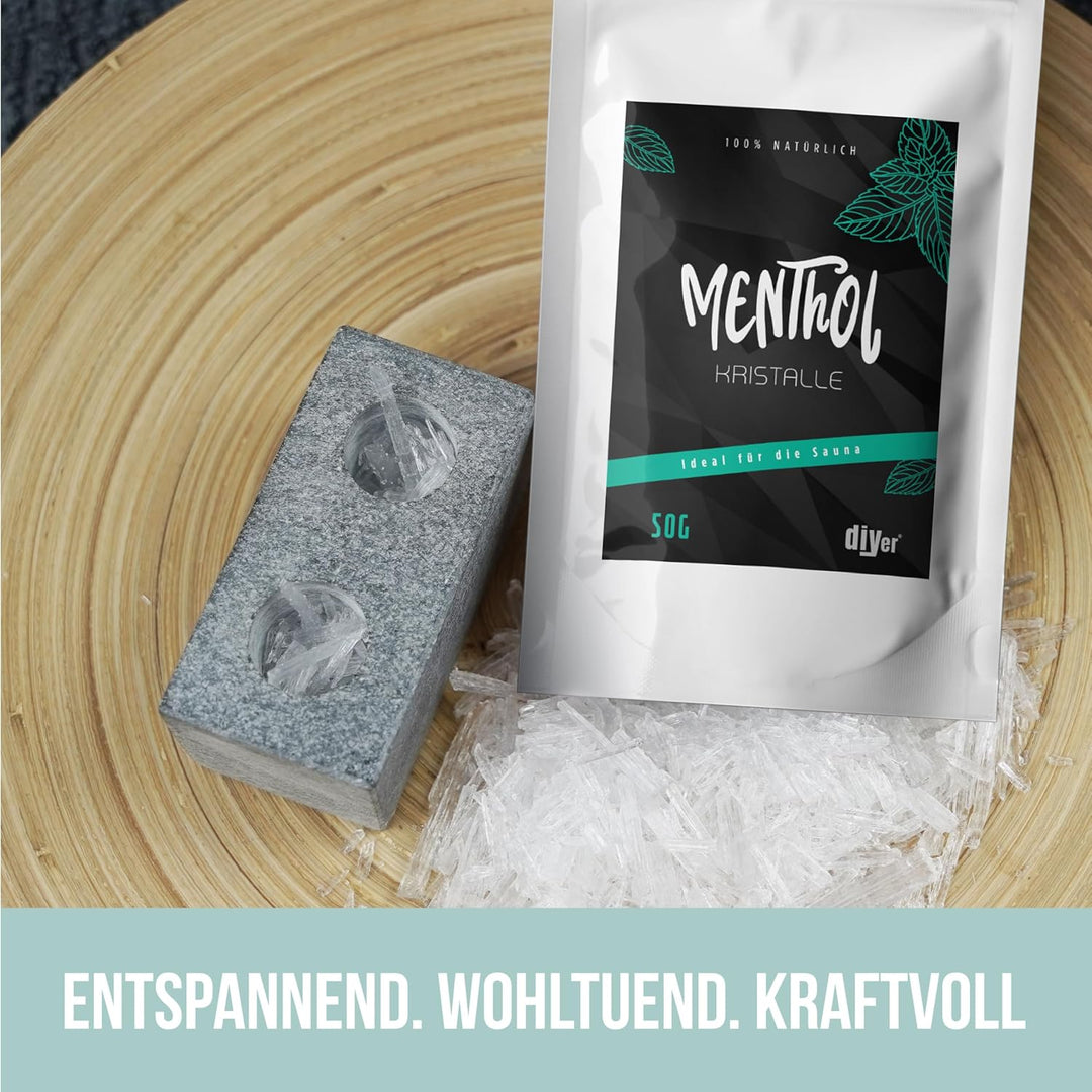 DIYer® 500g Mentholkristalle im praktischen Zipper Beutel - zertifizierte Premium Qualität aus 100%