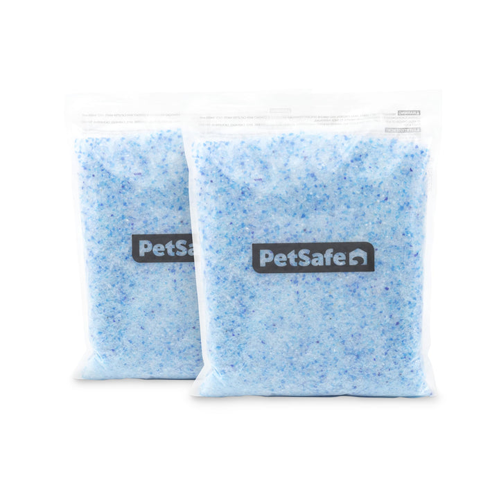 Petsafe Premium Silikat Katzenstreu Doppelpack Scoopfree, Beseitigt Gerüche und bindet Feuchtigkeit,