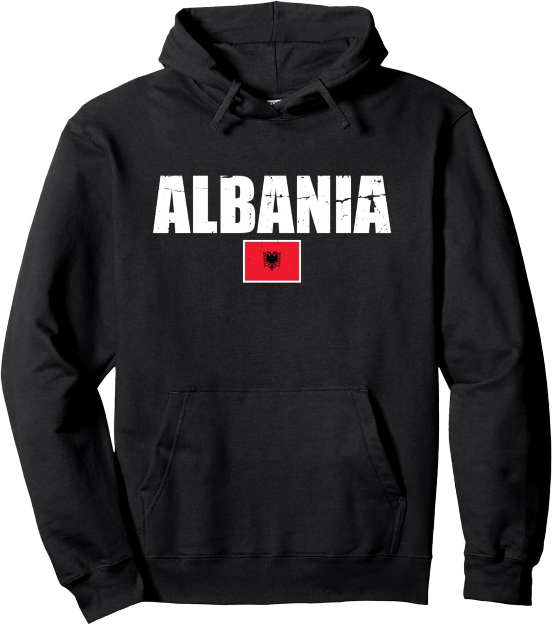 Albanien Albanische Flagge Stolzer Albaner Pullover Hoodie