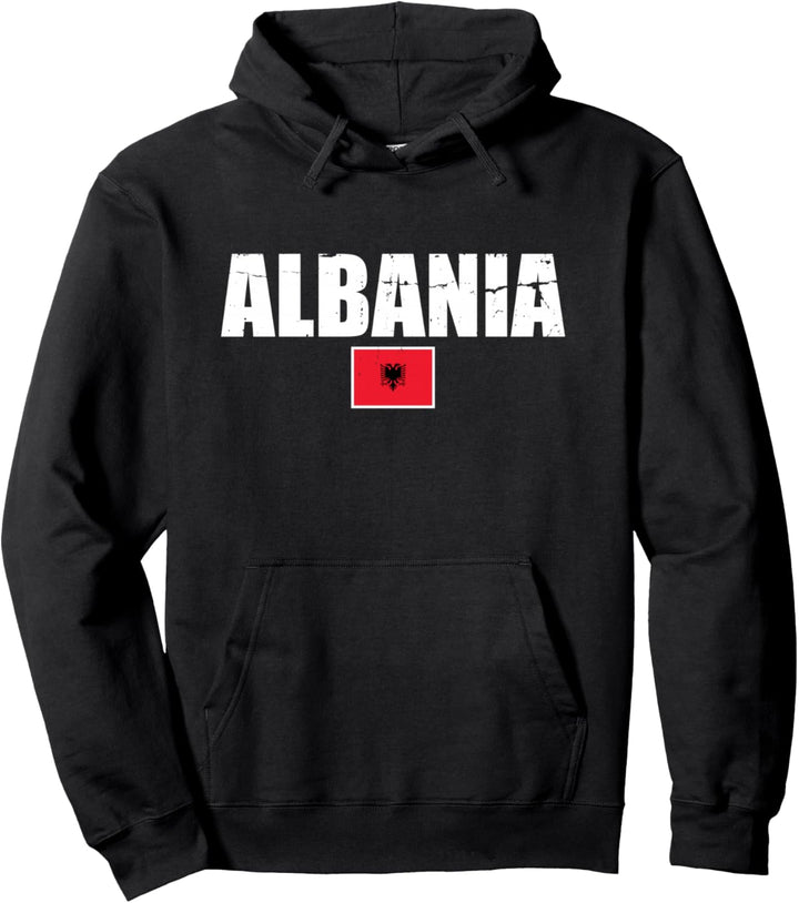 Albanien Albanische Flagge Stolzer Albaner Pullover Hoodie